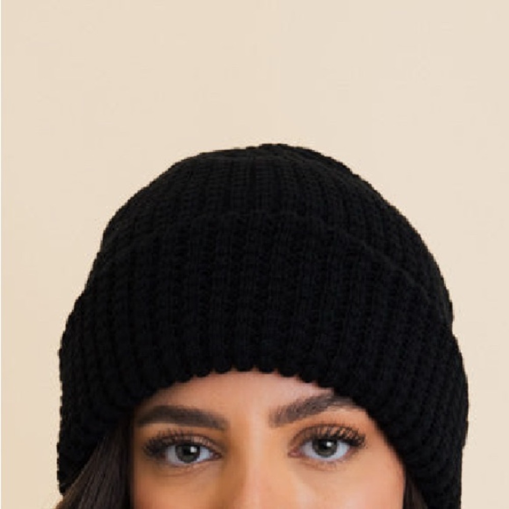 Waffle Cozy Red Knit Beanie New In Packaging